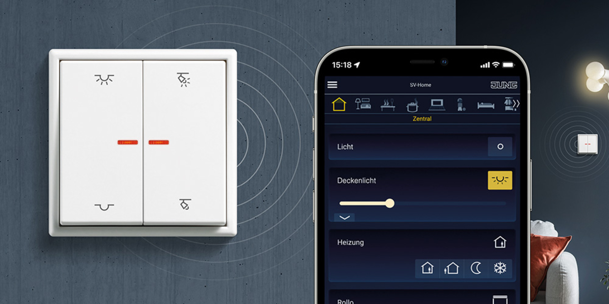 KNX RF Taster bei Pirc-Elektrotechnik GmbH in Flacht